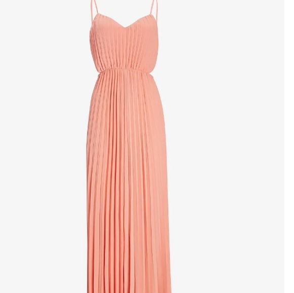 Express Pleated Side Cutout Maxi Dress Size Small - Picture 6 of 9